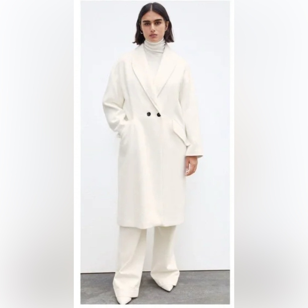 Zara Off White Coat